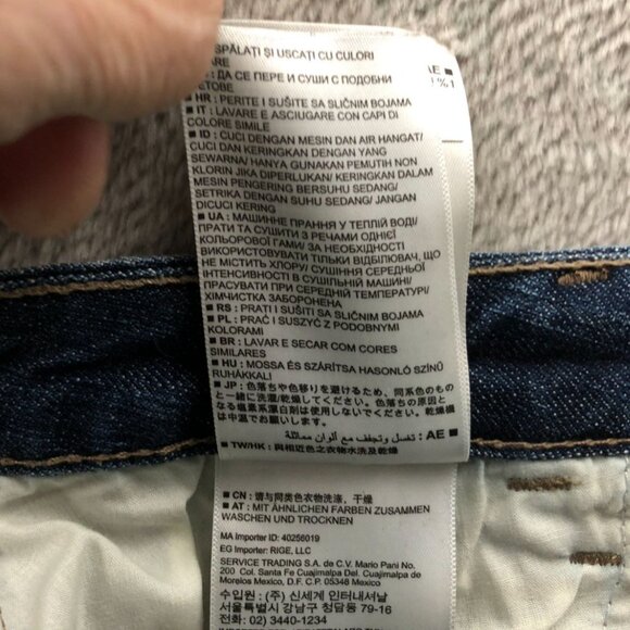 Banana Republic Womens Jeans Size 30/10 Blue Denim Straight Leg Cuffed Cropped - Picture 12 of 16